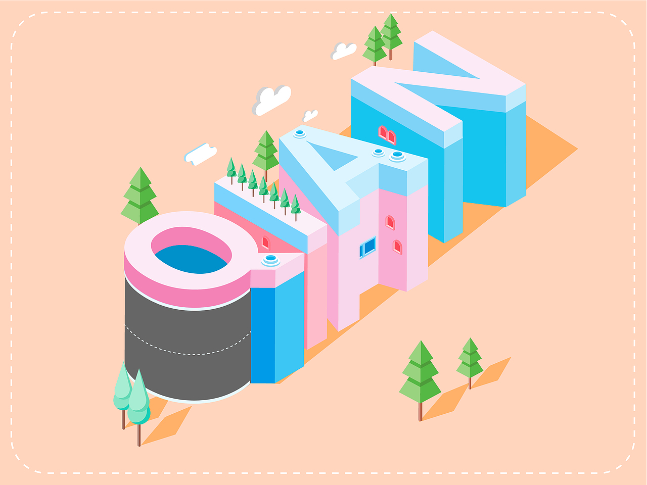 2.5D插画小练习（图ZMTgyODE2OTky） - 艺术插画 - 站酷设计师Amoni原创素材 - 站酷ZCOOL