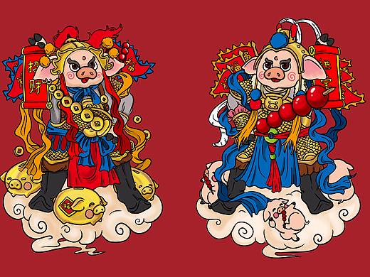 猪门神（个人主页-ZMzMwODYwNjQ=） - 商业插画 - 站酷设计师梦野间原创素材 - 站酷ZCOOL