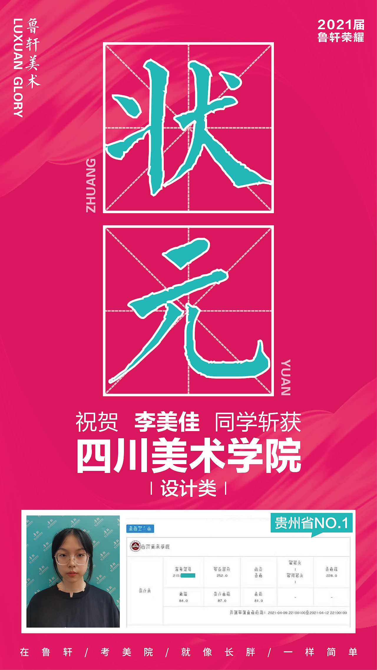 鲁轩美术2021年贵州川美战绩