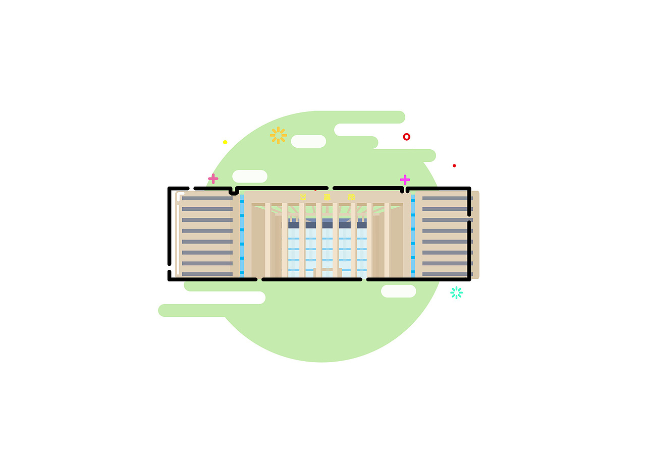 给学校做的mbe风格建筑