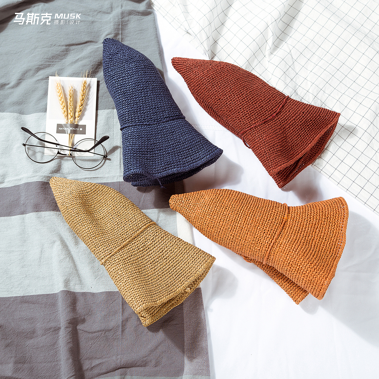 草帽 × 静物摄影 | 女生海滩度假草帽产品摄影