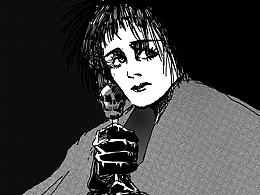 經(jīng)典日本黑白漫畫哥特系哥特?fù)u滾恐怖甜酷女孩