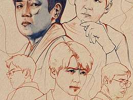 隨手畫｜畫一張白夜“五人組”