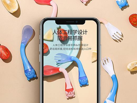 宝宝训练叉勺餐具