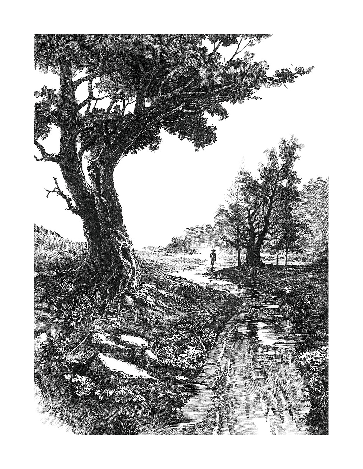 一些钢笔画作品