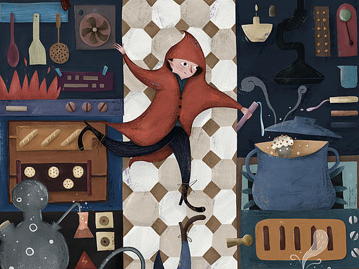 插画《美食实验室》