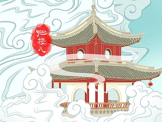 城市印象主题插画—南通（可授权）