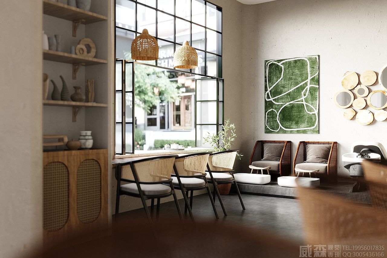 侘寂风格理发店-101