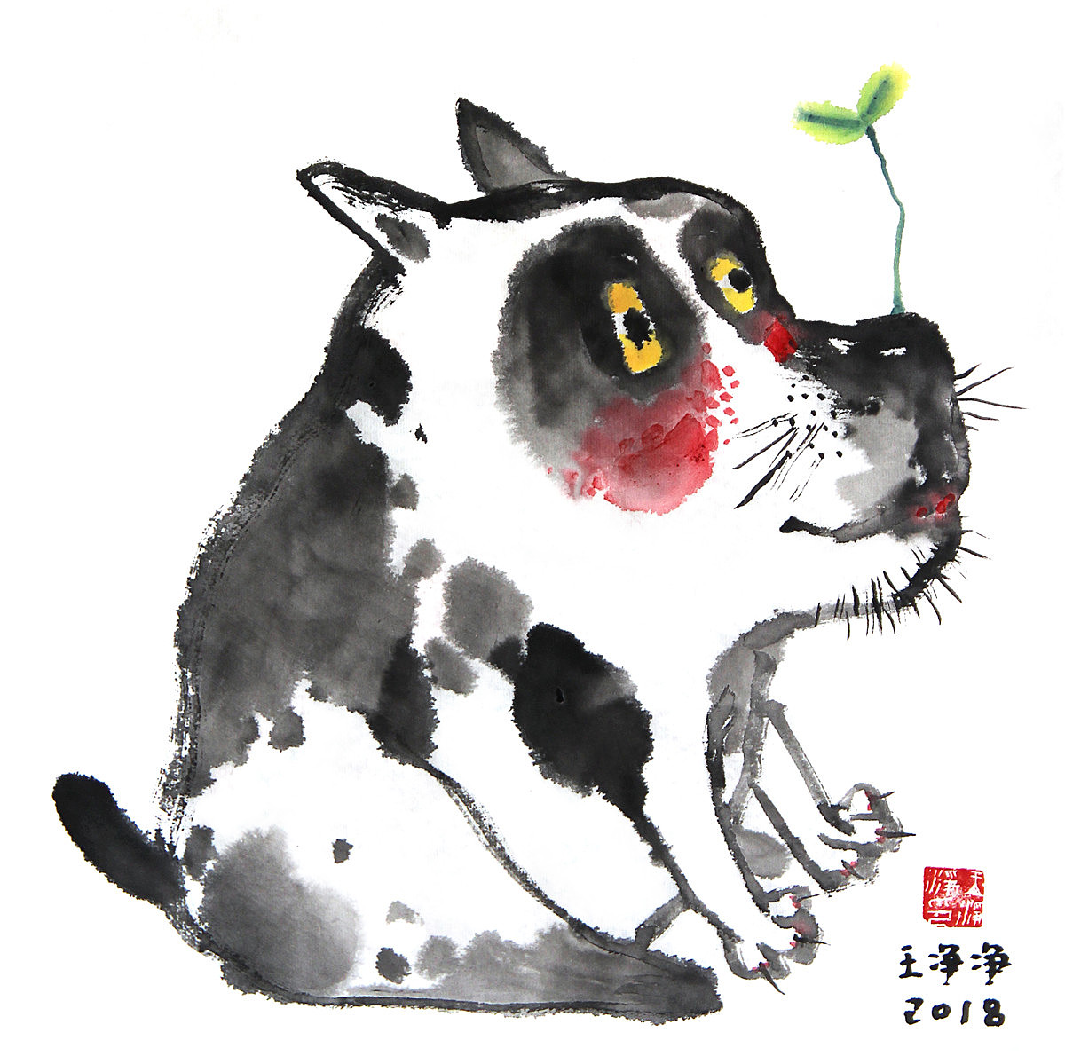 狗年画狗 50多幅水墨狗画+插画狗图（图ZMTAyODUzNTMy） - 商业插画 - 站酷设计师画儿晴天原创素材 - 站酷ZCOOL