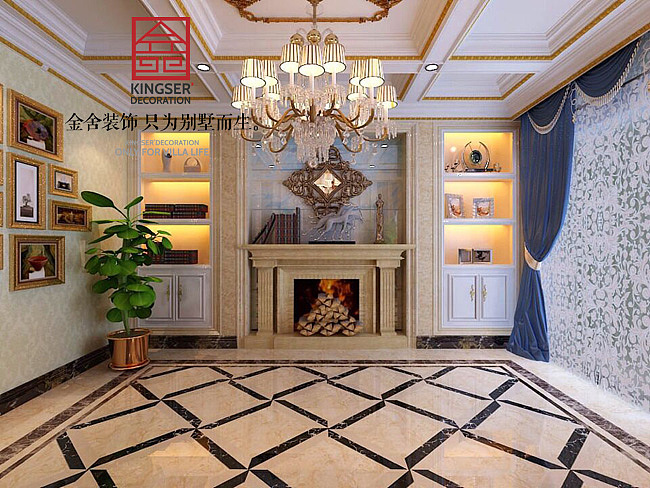 【国赫 红杉湾】260㎡-欧式风格-金舍装饰-石家庄装修（图ZNTkwNDAzNTY=） - 家装设计 - 站酷设计师金舍小柯原创素材 - 站酷ZCOOL