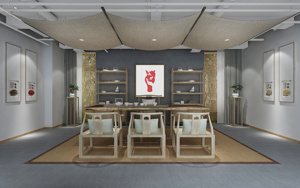 室内设计新中式传承经典中医文化本原设计事务所医疗/养生6上实中心