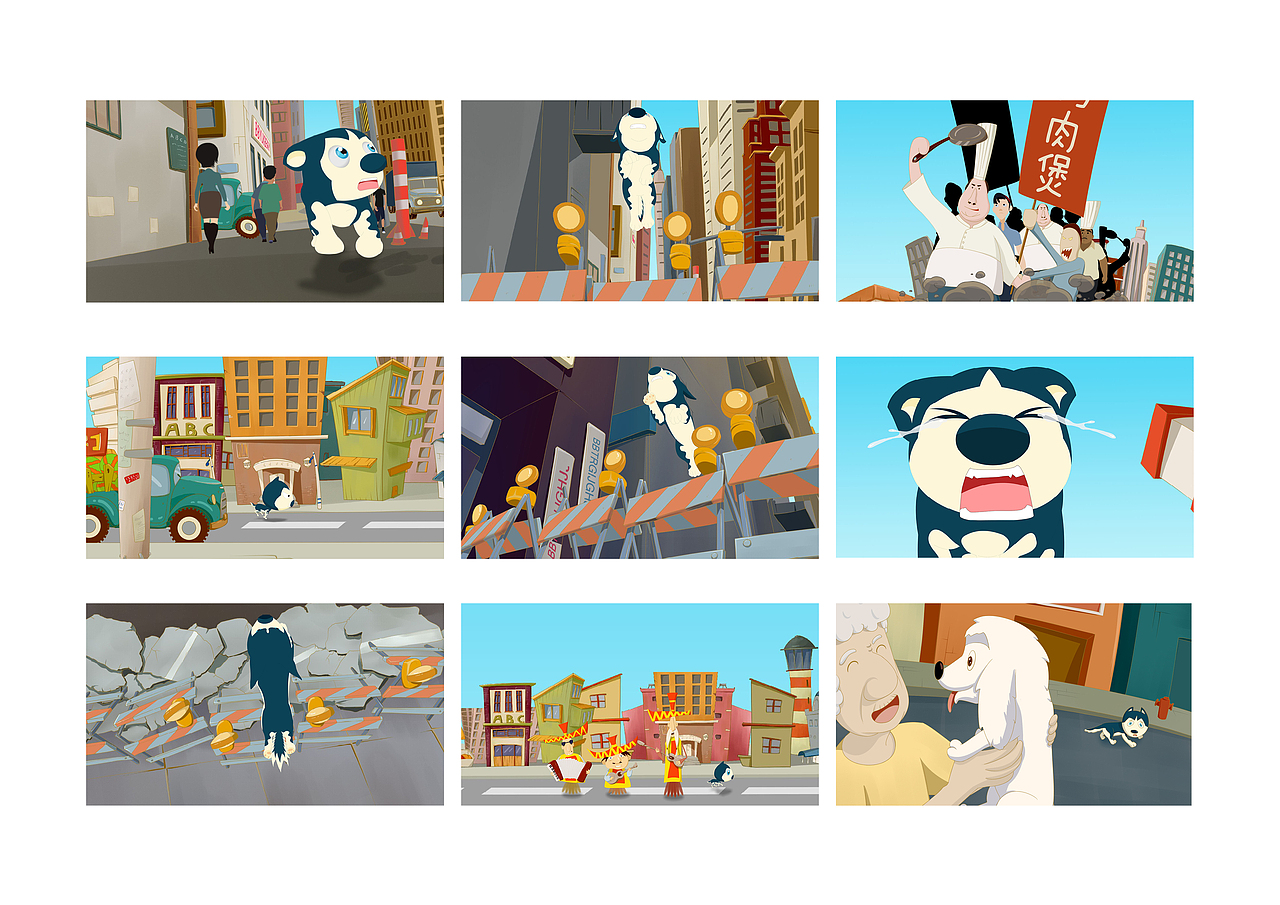 一只哈士奇的故事（图ZNTUyNzAyMDA=） - 动画片 - 站酷设计师风少xbf原创素材 - 站酷ZCOOL