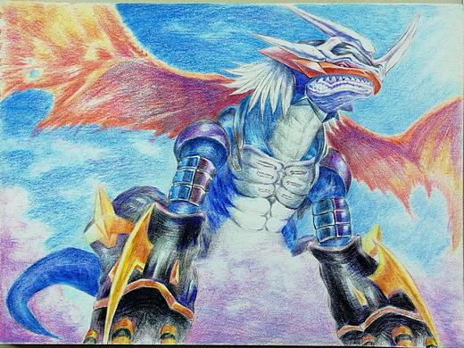 【我的作品我的画】27 帝皇龙甲兽