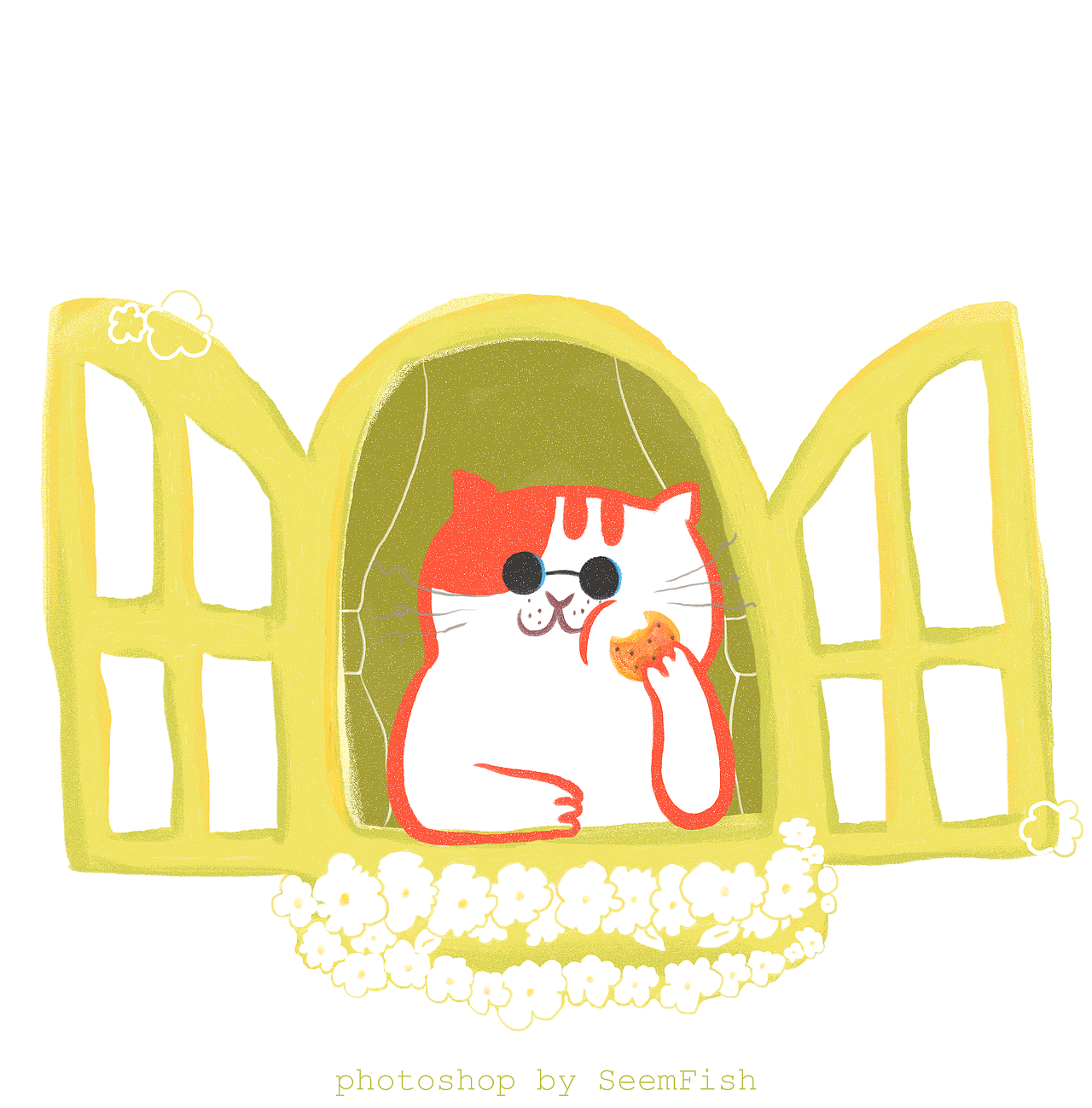 《猫拟人生》（图ZMTk3MDM0NDUy） - 商业插画 - 站酷设计师SeemFish原创素材 - 站酷ZCOOL