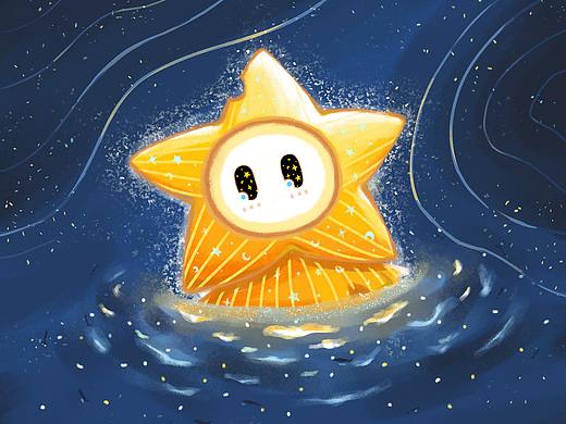 星落壁纸（个人主页-ZNTUwOTk1ODg=） - 儿童插画 - 站酷设计师艺源生原创素材 - 站酷ZCOOL