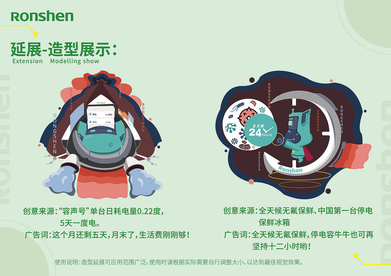 容声品牌IP形象设计-容牛牛