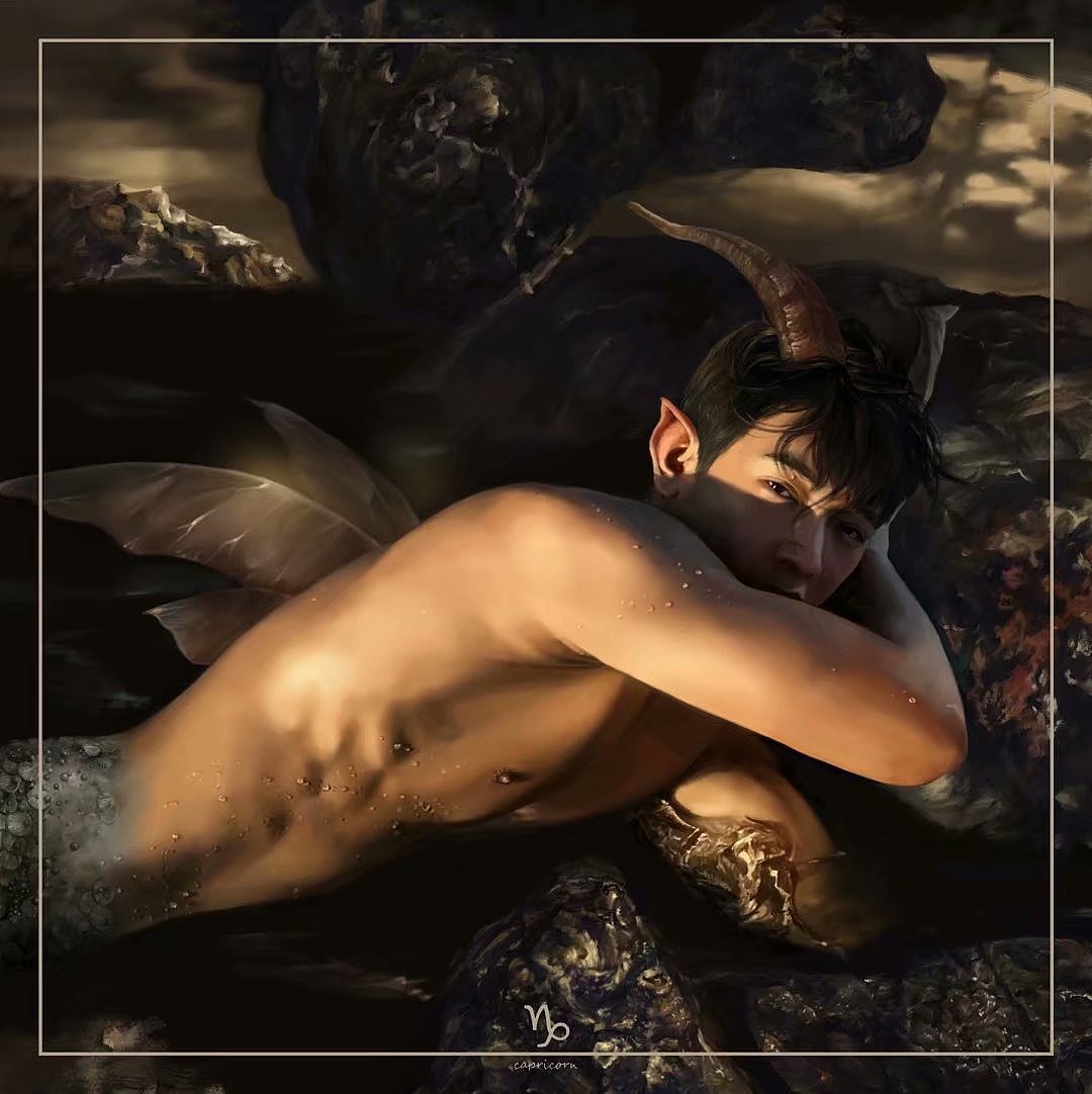 摩羯座（圖ZMTk0MzMwODky） - 商業(yè)插畫 - 站酷設計師森染原創(chuàng)素材 - 站酷ZCOOL