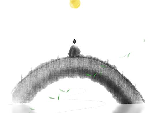 水墨道士