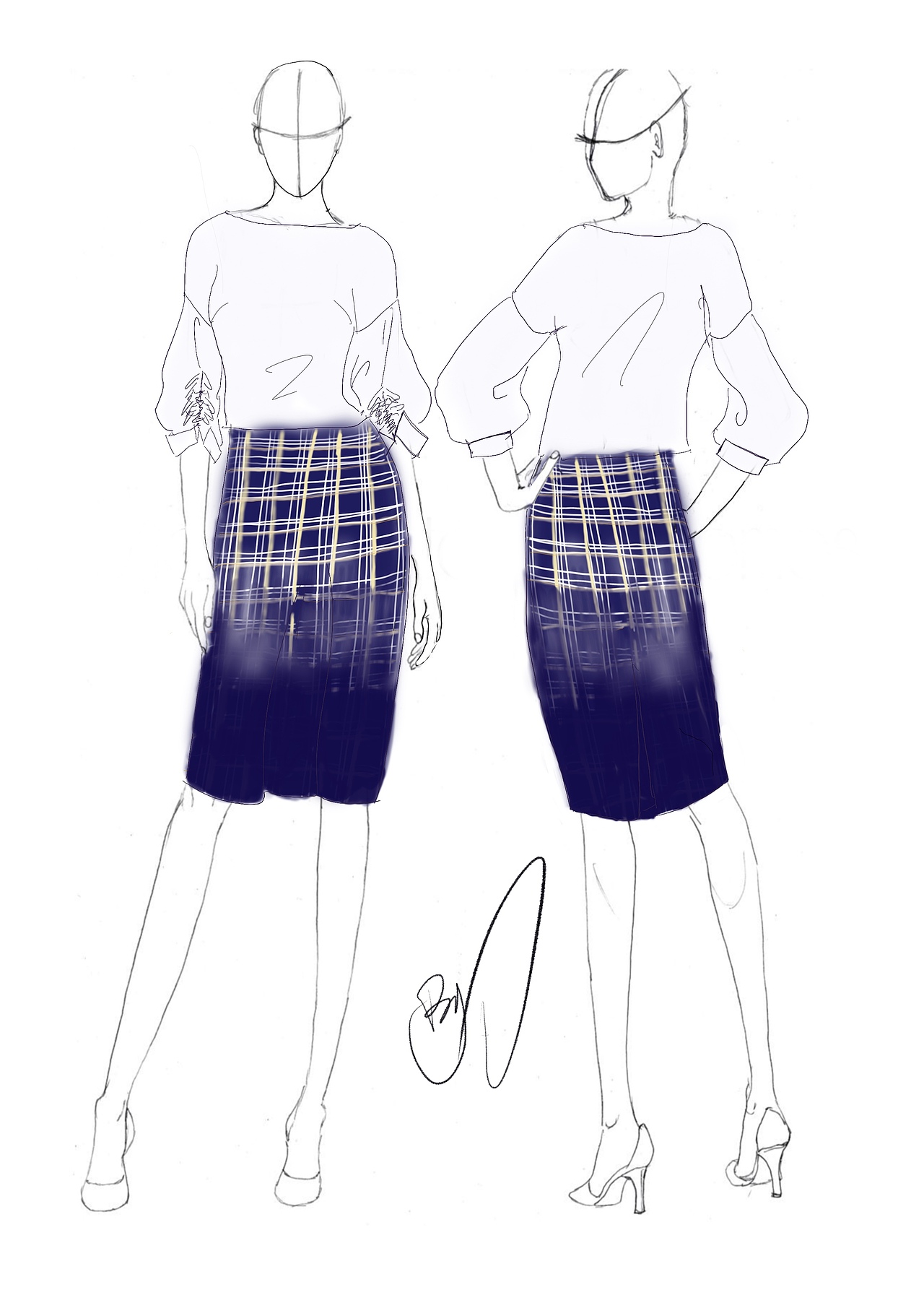 一些草稿（图ZMTAxNDA5NjIw） - 休闲/流行服饰 - 站酷设计师阿提斯喵原创素材 - 站酷ZCOOL