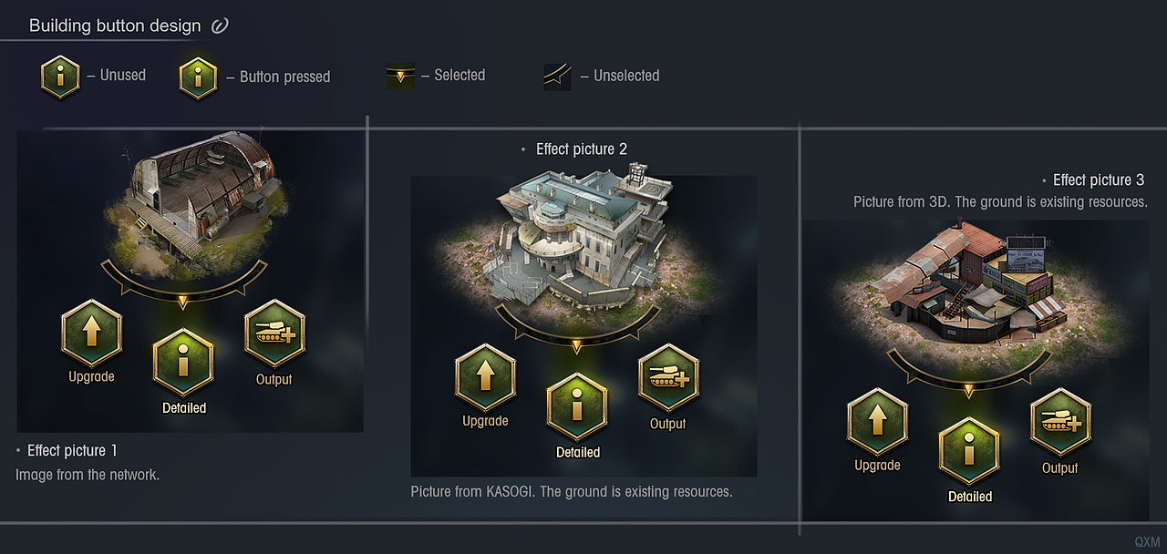 Building button design（图ZMTA2NDEzNDk2） - 游戏UI - 站酷设计师Catherine_Q原创素材 - 站酷ZCOOL