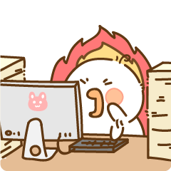 芬尼鴨6社畜篇（圖ZMTk3MDMxNTEy） - 網(wǎng)絡(luò)表情 - 站酷設(shè)計(jì)師一個(gè)人工作室原創(chuàng)素材 - 站酷ZCOOL