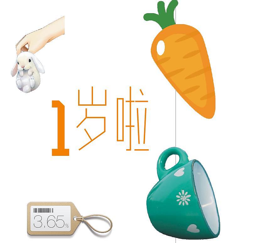 给女儿做的1岁纪念海报