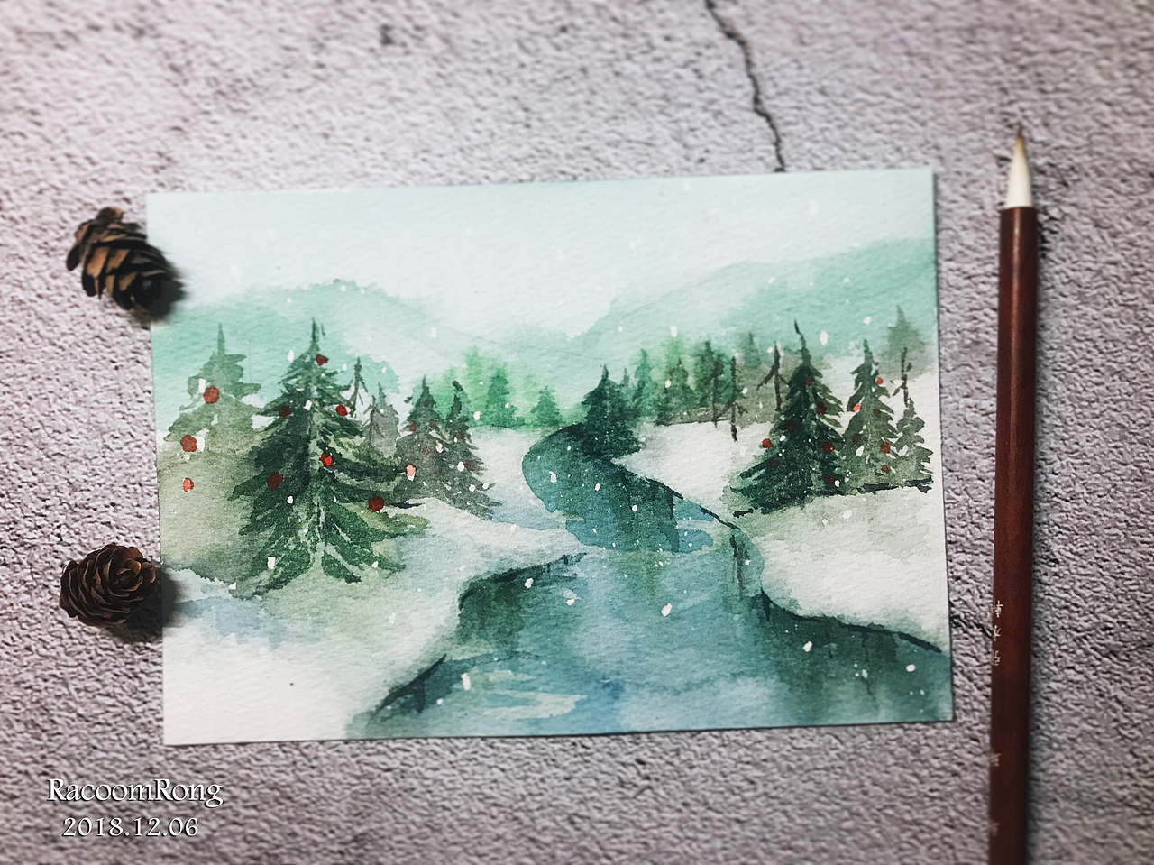 一些风景的练习(水彩)