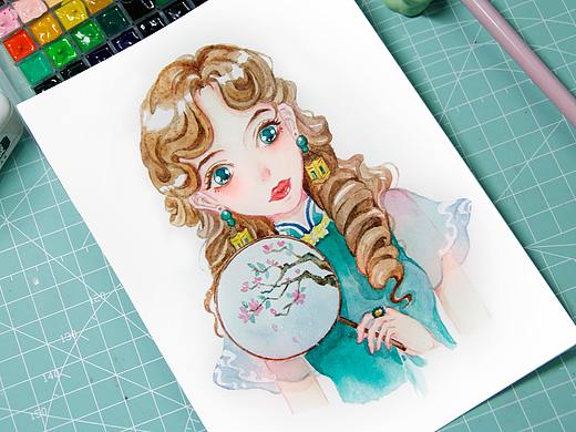 民國小姐姐（個(gè)人主頁-ZMjk3MDcxNTI=） - 繪畫 - 站酷設(shè)計(jì)師凡川川今天不高興原創(chuàng)素材 - 站酷ZCOOL