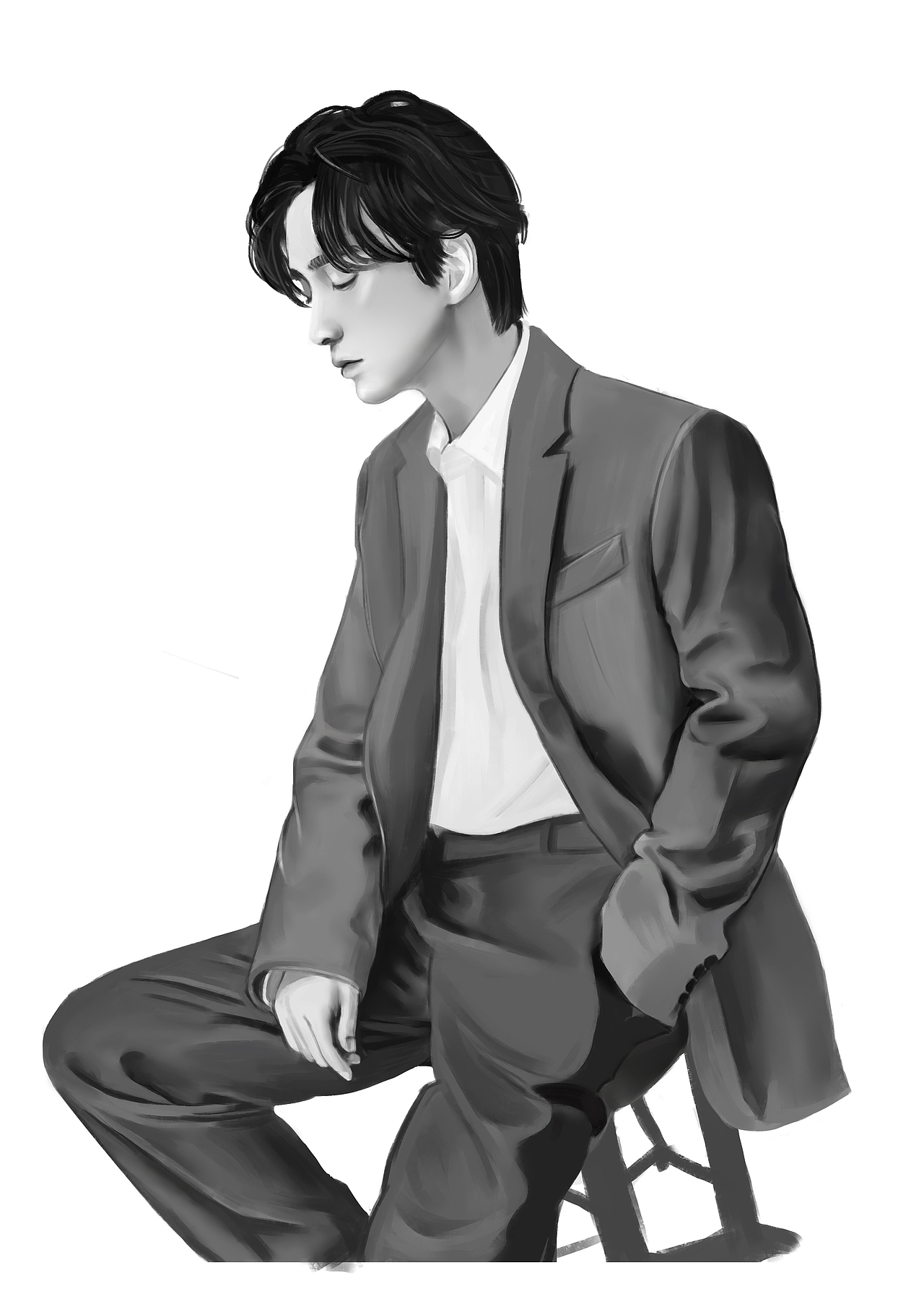 181108人體練習（圖ZMTM0NDk4NDI0） - 藝術(shù)插畫 - 站酷設計師咸菜畫手原創(chuàng)素材 - 站酷ZCOOL