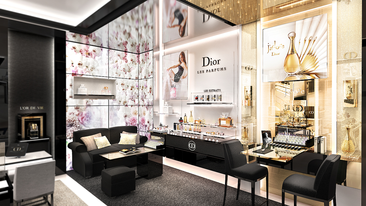 dior化妆品店设计