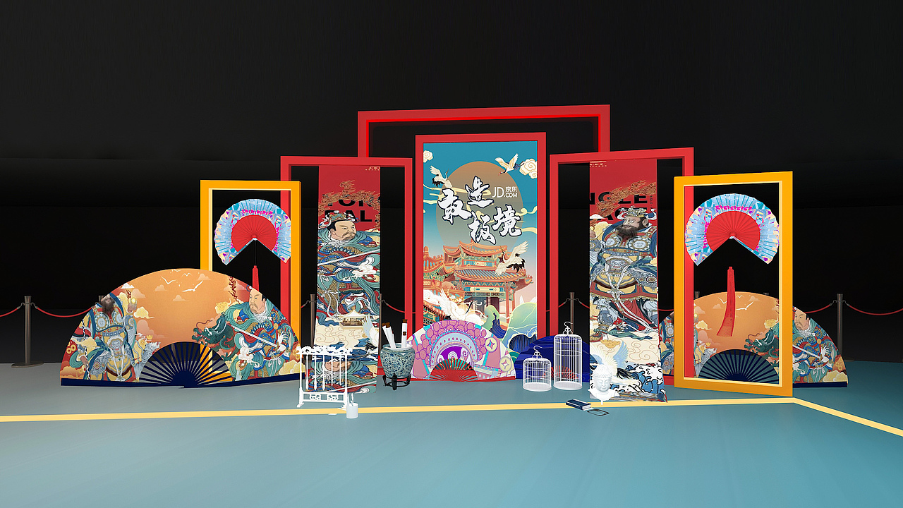 国潮设计（图ZMjQ3MDk5OTE2） - 舞台美术 - 站酷设计师zyp1688原创素材 - 站酷ZCOOL