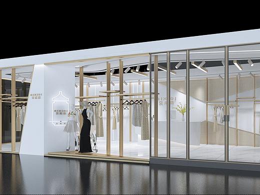 现代轻奢服装店（个人主页-ZNDIxNTQ4MjA=） - 家装设计 - 站酷设计师X小白菜原创素材 - 站酷ZCOOL