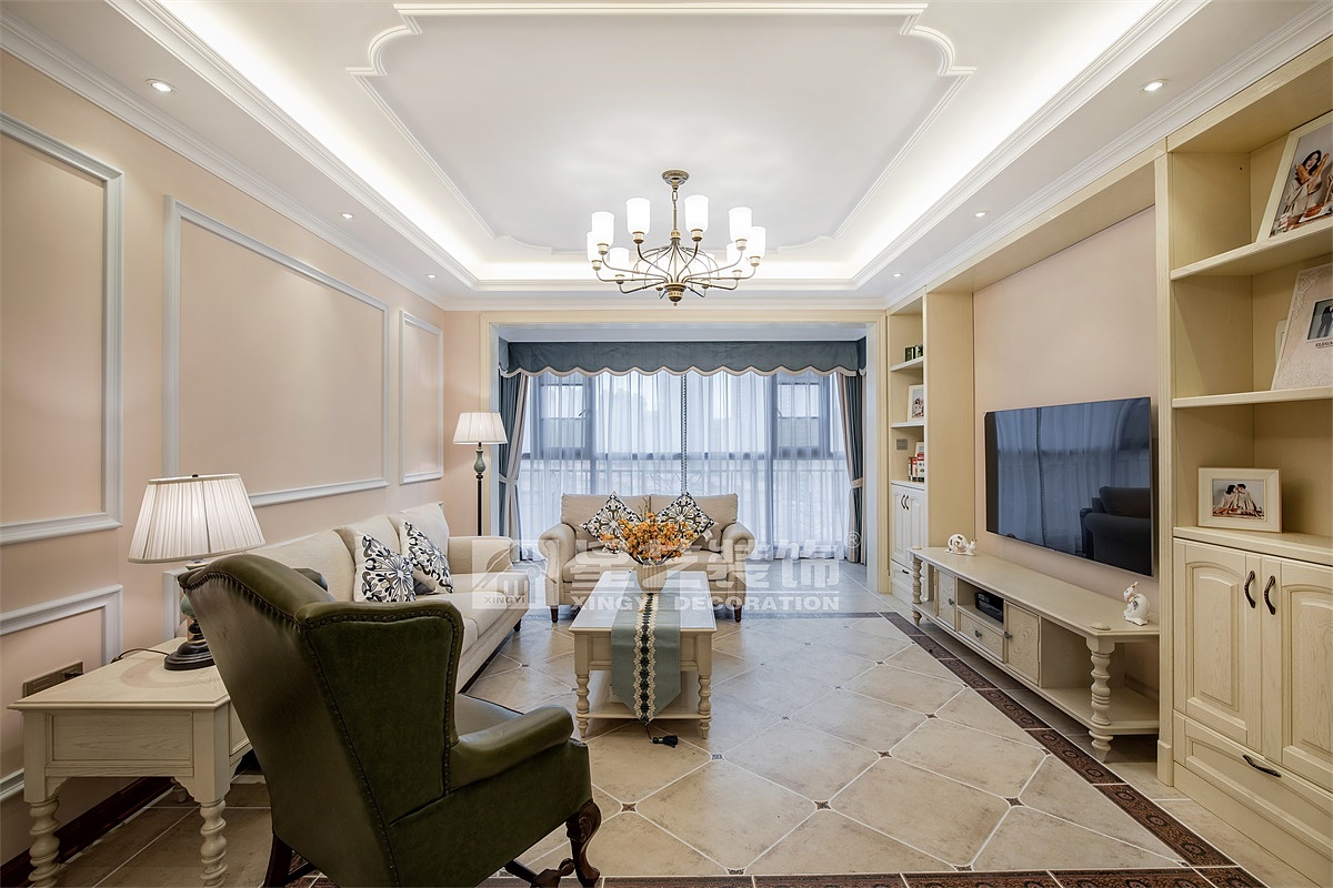 贵阳观府壹号装修设计,现代美式田园风装修实景!