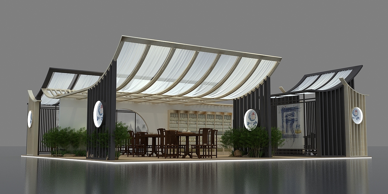 川水古风展 3D效果图设计（图ZMTkzNzMxODUy） - 其他三维 - 站酷设计师Bigggg原创素材 - 站酷ZCOOL