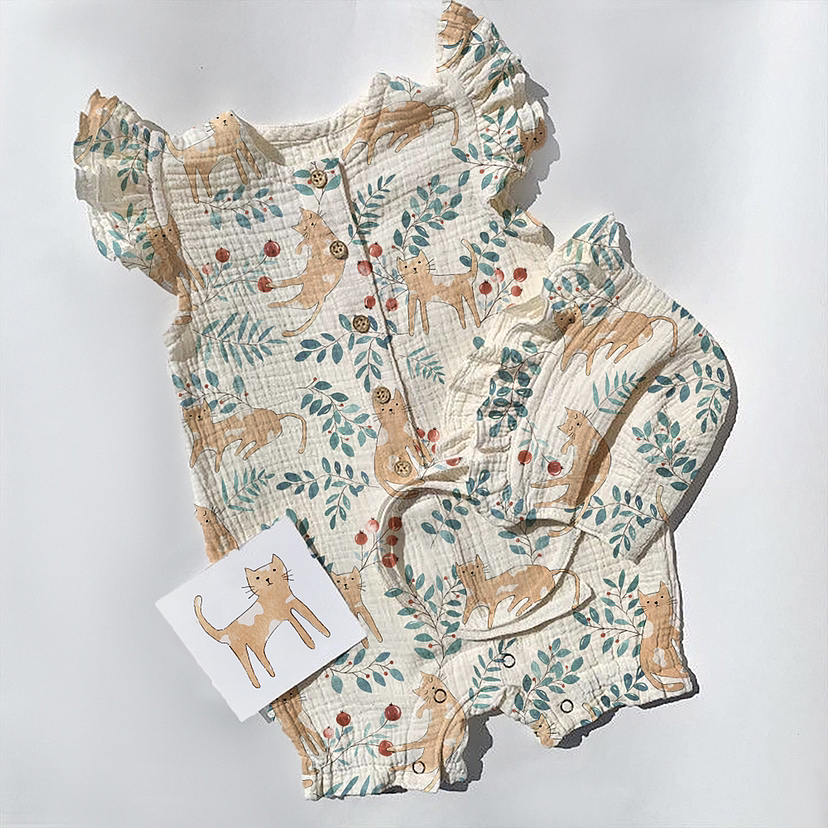 原创印花设计|猫咪和它的浆果园（图ZMzY1MDU3MzQ0） - 商业插画 - 站酷设计师HappyHayley原创素材 - 站酷ZCOOL