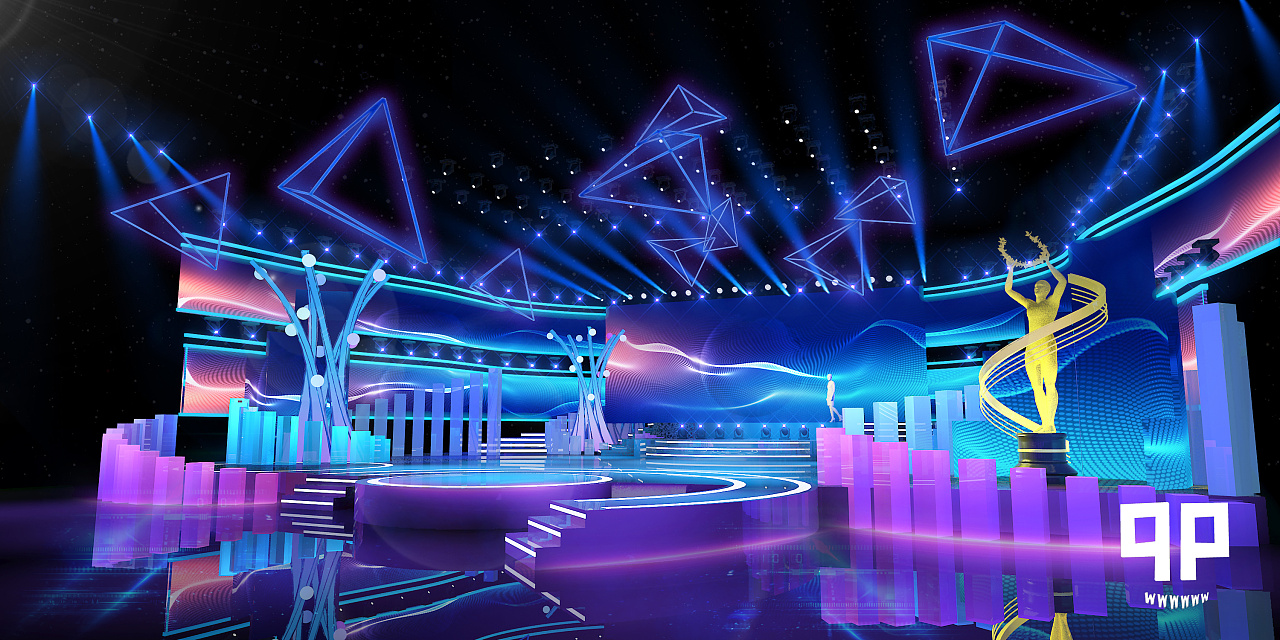 qp颁奖典礼舞美|空间|舞台美术|哈尔滨邱鹏 - 原创作品 - 站酷 (zcool