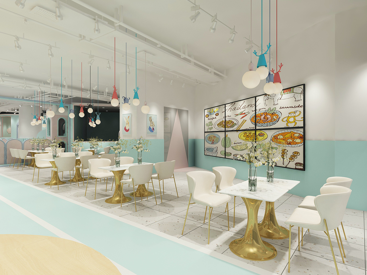 CoolCoolpanda 亲子餐厅 | 福木设计-设计案例-建E室内设计网
