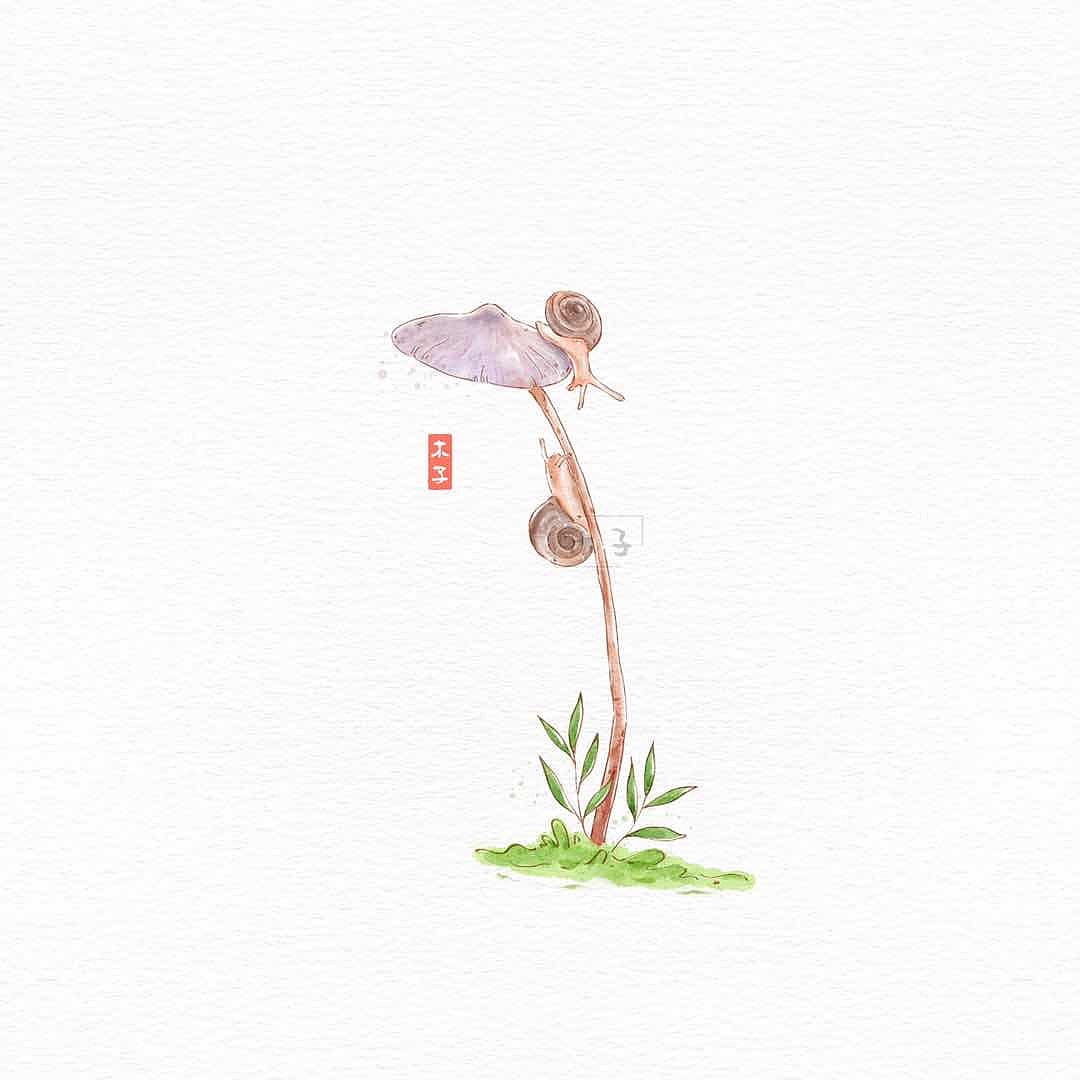 iPad水彩系列插画