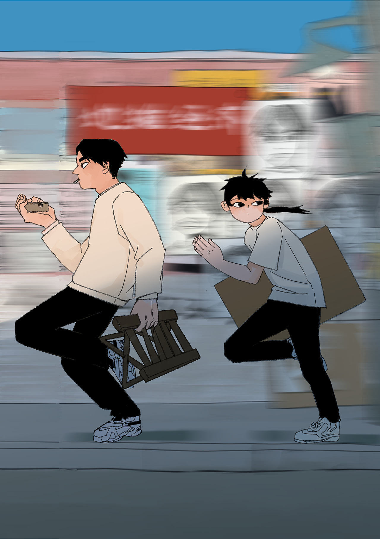 拯救漫畫之路（圖ZMjE3ODYxMTEy） - 單幅漫畫 - 站酷設(shè)計師口舍先生原創(chuàng)素材 - 站酷ZCOOL