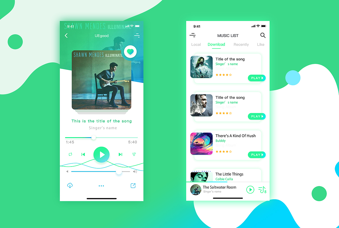 iPhoneX音乐 · 临摹UI（图ZMTAwNTQyMDg4） - APP界面 - 站酷设计师王梵之原创素材 - 站酷ZCOOL