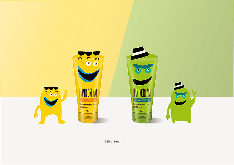 品牌 Fun Kids hand cream design（图ZMjkyODYzMzA0） - 包装 - 站酷设计师zetlmc2013原创素材 - 站酷ZCOOL