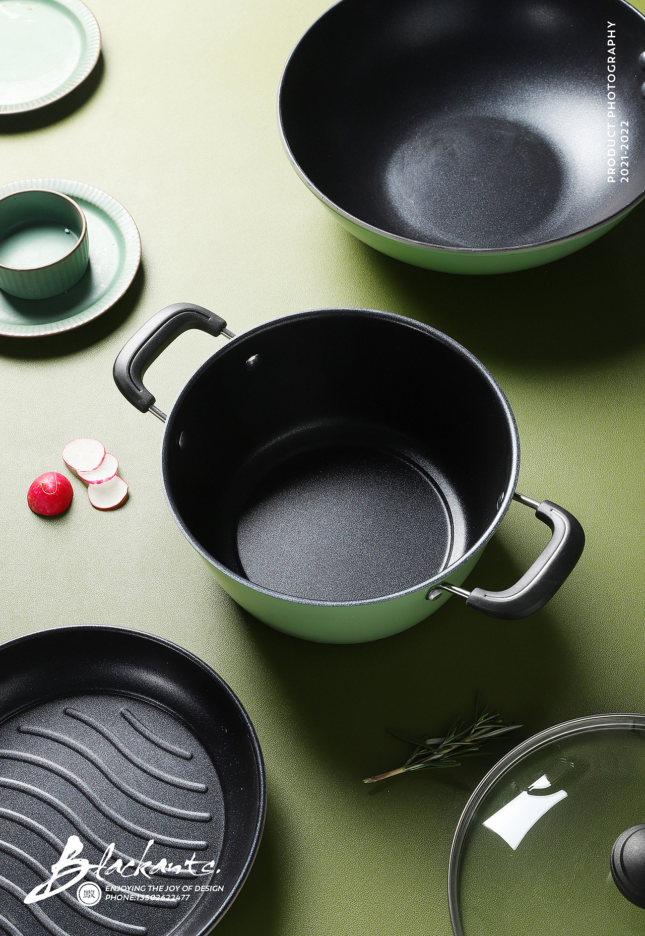 电商摄影|炒锅汤锅煎锅三件套|厨房用品