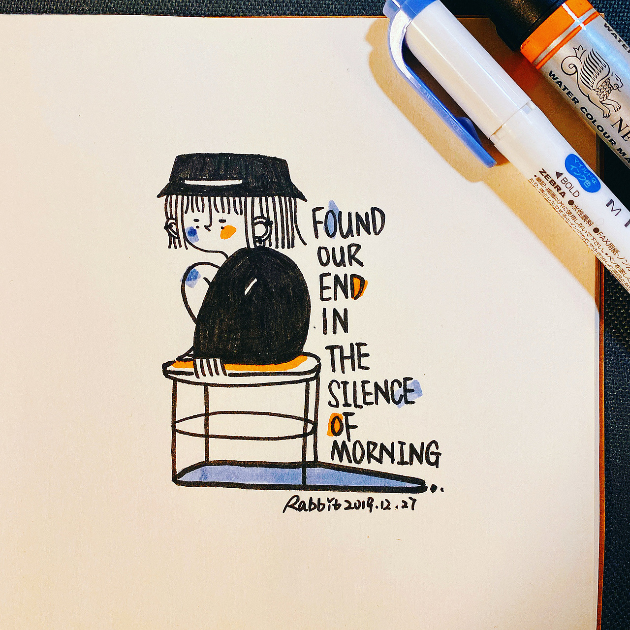 日常涂鸦2019年12月 新年快乐