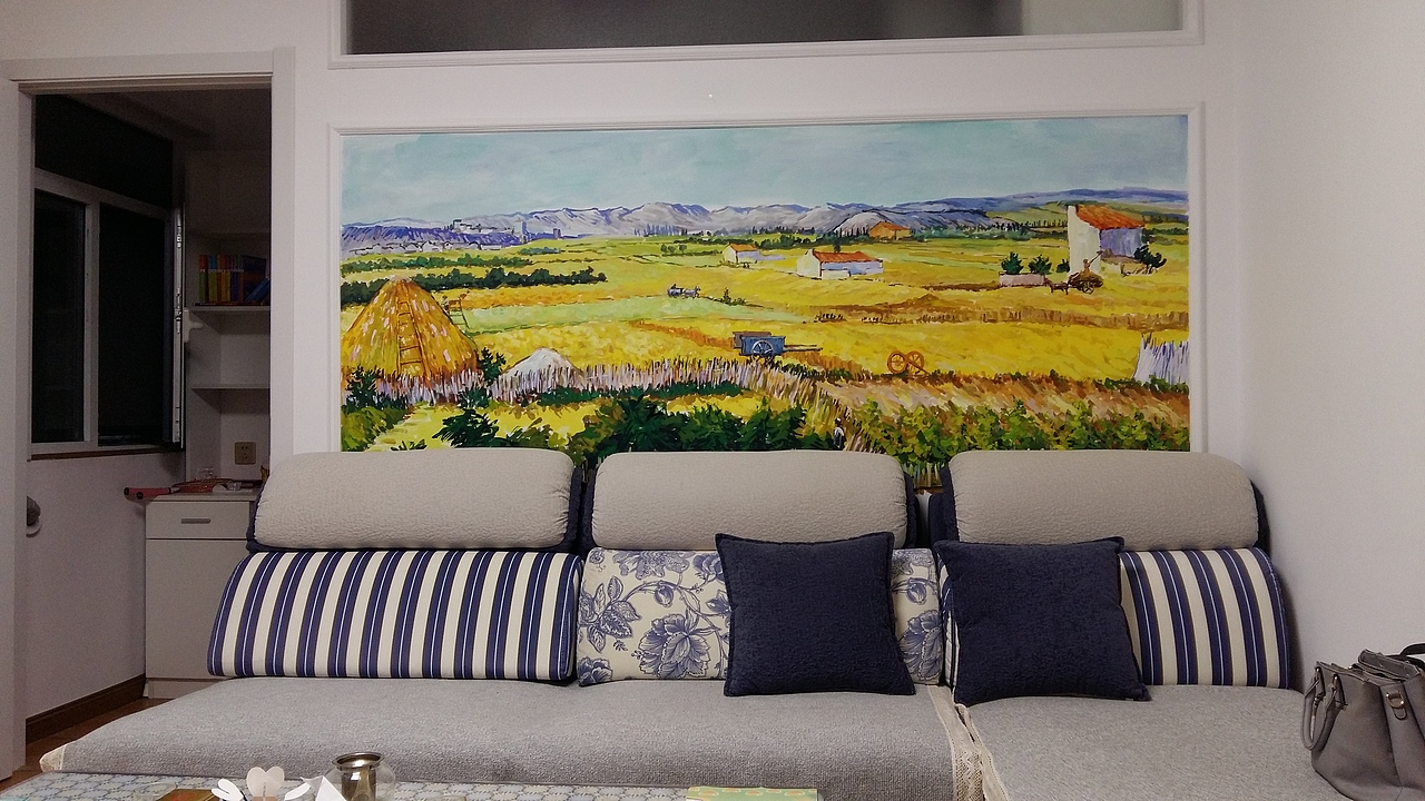 日照农村文化墙，壁画，手绘墙，幼儿园彩绘，墙体彩绘（图ZMTM4MTYyNTUy） - 商业插画 - 站酷设计师聚精绘神壁画原创素材 - 站酷ZCOOL