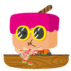 青岛李沧万达糖仔动态表情包设计