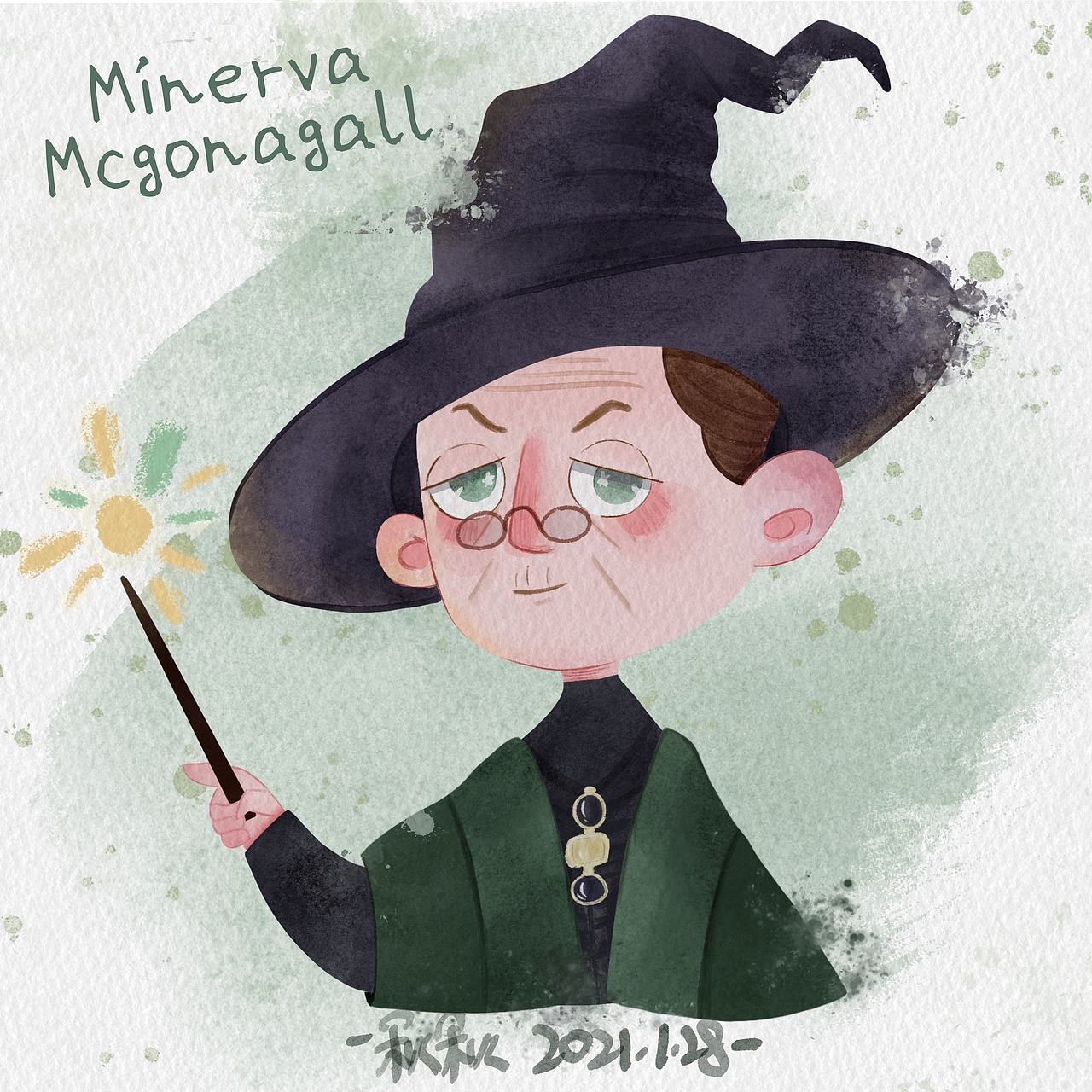 哈利波特水彩系列头像