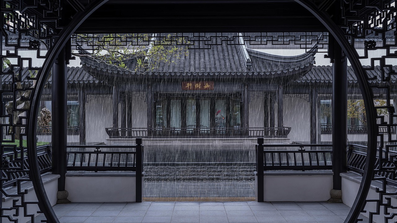 融创桃花源·春雨（图ZMjg2NTczMDA0） - 环境/建筑摄影 - 站酷设计师熊欢建筑摄影原创素材 - 站酷ZCOOL