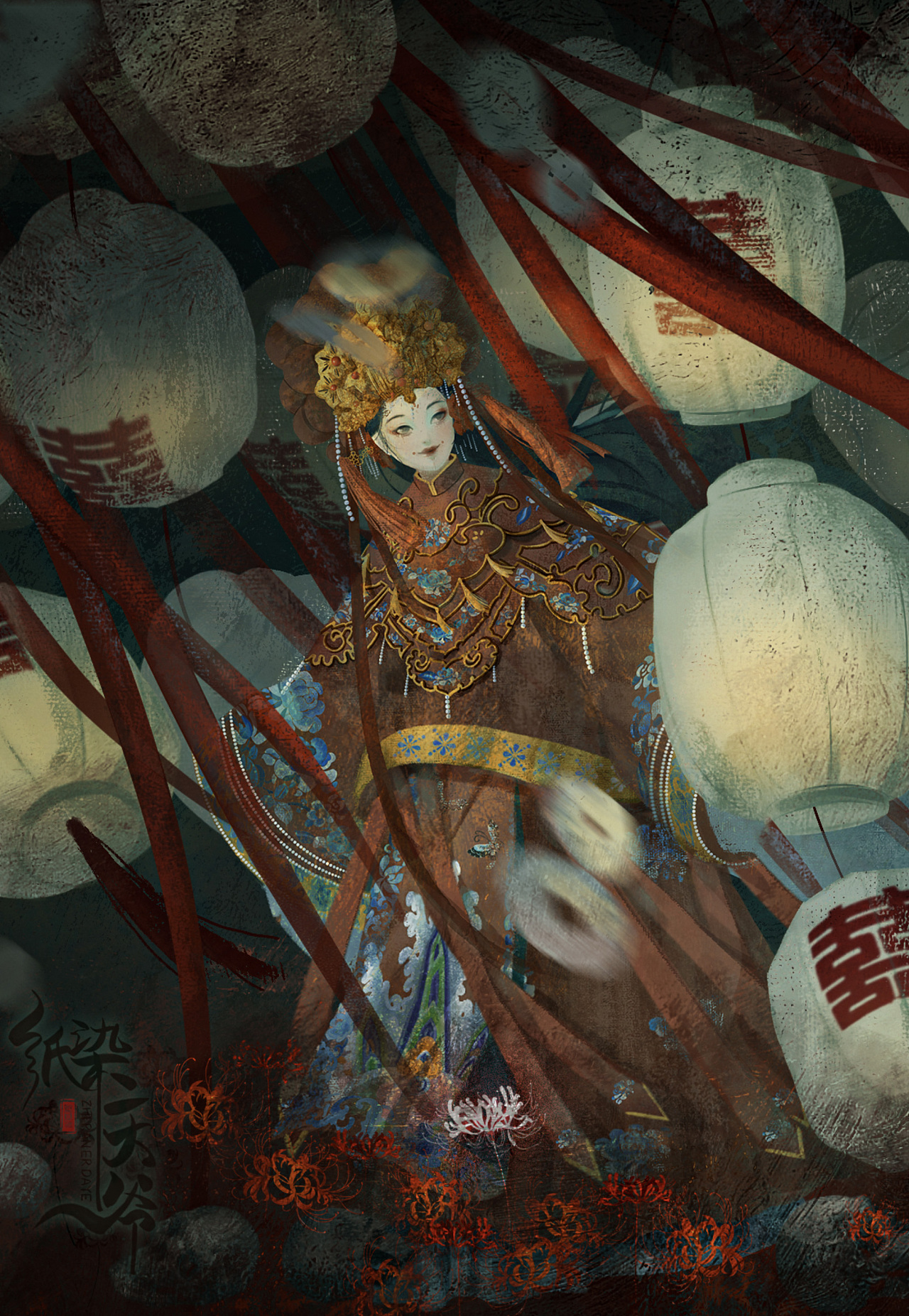 囍|插画|商业插画|纸染二大爷 - 原创作品 - 站酷 (zcool)