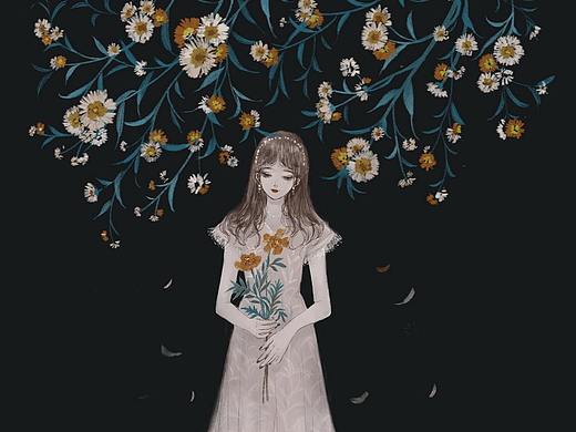 捧花少女系列（個人主頁-ZMzM2MTU3MDg=） - 商業(yè)插畫 - 站酷設(shè)計師森森野原創(chuàng)素材 - 站酷ZCOOL