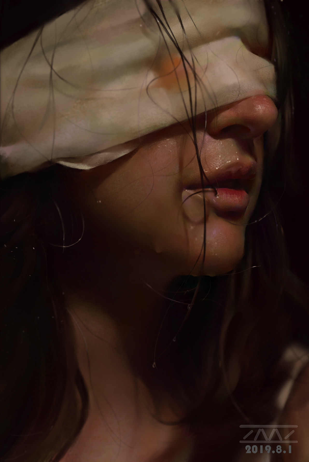 《无视线》写实厚涂（图ZMTcwMTA5OTI4） - 创作习作 - 站酷设计师画画的张發發原创素材 - 站酷ZCOOL